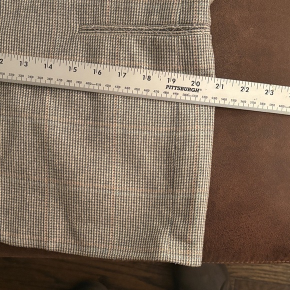 Cellini Collection Gray w/ Blush/Blue accents Men's Blazer - Picture 10 of 16